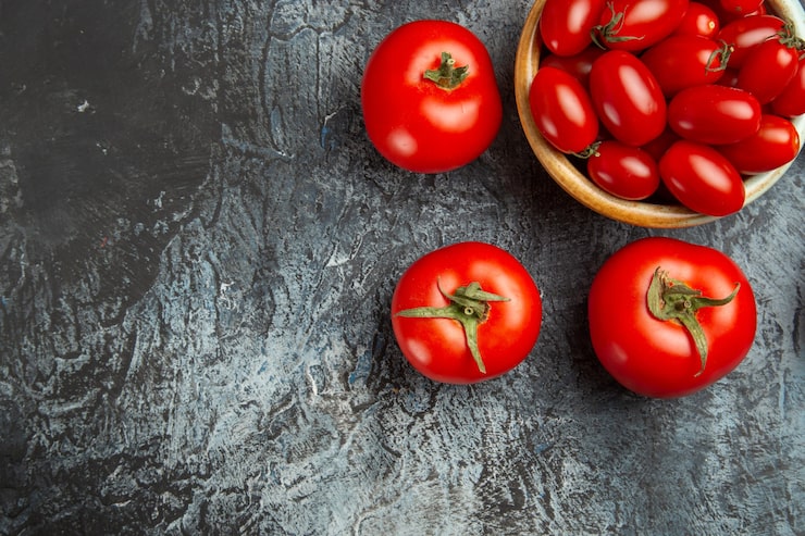 Helle rote Tomaten