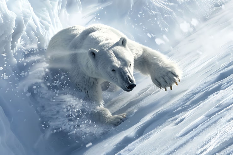 Eisbär auf einer Eisscholle